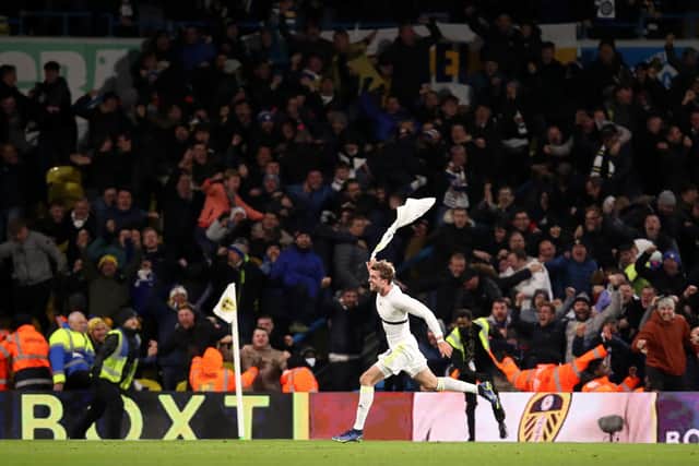 PERFECT TIMING - Patrick Bamford's one chance came in the 95th minute against Brentford and the returning Leeds United striker took it. Pic: Getty