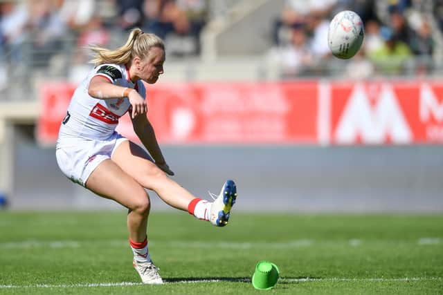 England and former Castleford Tigers goalkicking full-back Tara Stanley has joined York City Knights. Picture: Will Palmer/SWpix.com.