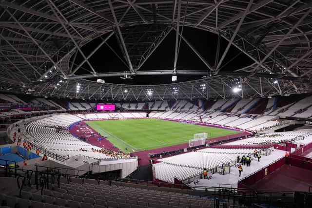 West Ham's home ground, the London stadium. Pic: Getty