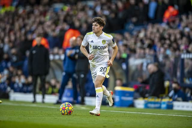 Leeds United's Dan James in action at Elland Road. Pic: Tony Johnson