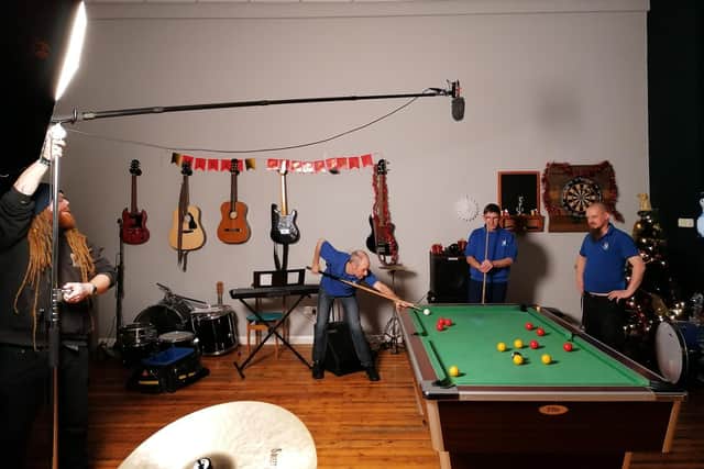 The three former homeless men who shared what their Christmas day might look like for a new art installation in the city centre.