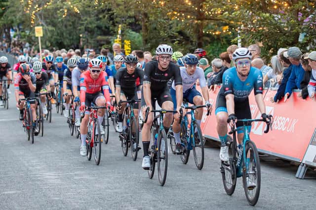 Riders pass along the Grove in last year's Lister Horsefall Ilkley Grand Prix (Picture: SWPix.com)