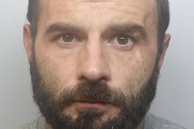 Malbor Luzi was jailed for two years after he was arrested at a house on Greenshaw Terrace, Guiseley.