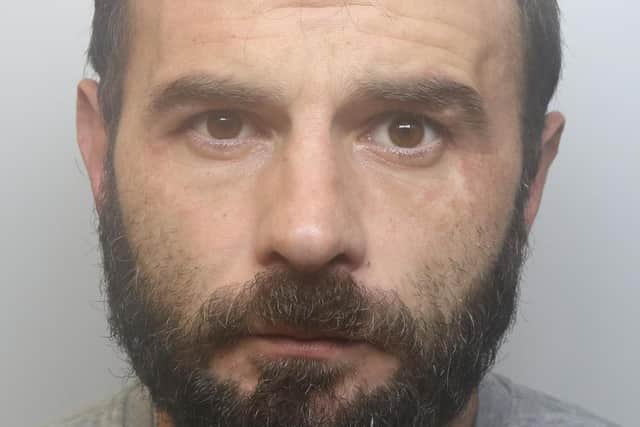 Malbor Luzi was jailed for two years after he was arrested at a house on Greenshaw Terrace, Guiseley.