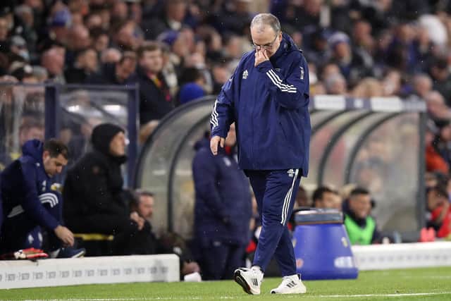 FRESH INJURIES: For Leeds United head coach Marcelo Bielsa. Photo by George Wood/Getty Images.
