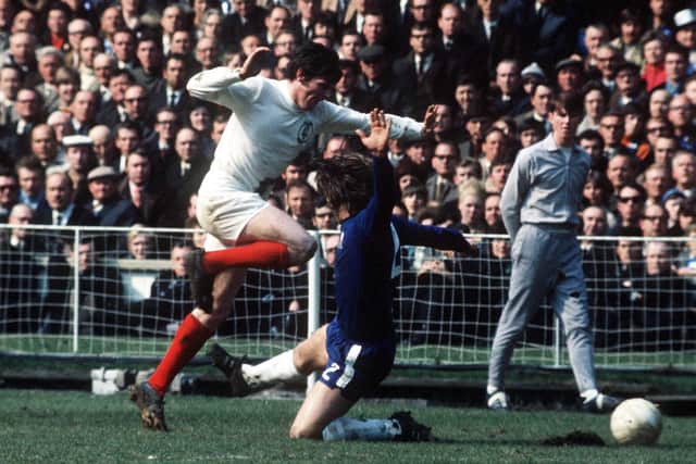 BATTLES: Whites winger Eddie Gray and Leeds United had regular fierce tussles against Chelsea in the 1960s and 1970s, notably in the 1970 FA Cup final and replay, above. Picture by Varleys.