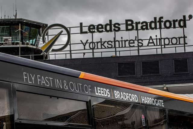 Leeds Bradford Airport plans to be net zero. Pic Charlotte Graham