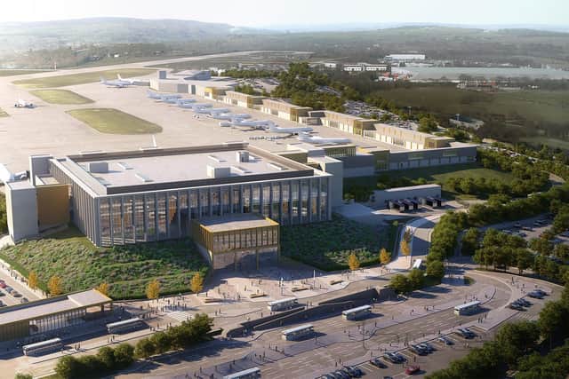 Leeds Bradford Airport's proposed new terminal.