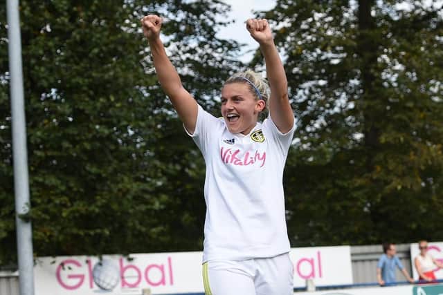 Leeds United Women's Sarah Danby. Pic: LUFC.
