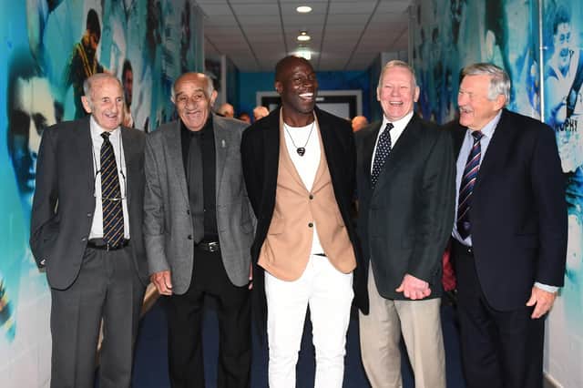 Headingley Heritage Launch (from left): Lewis Jones, Billy Boston, Martin Offiah, Malcolm Reilly and Neil Fox. Picture by Simon Wilkinson/SWpix.com