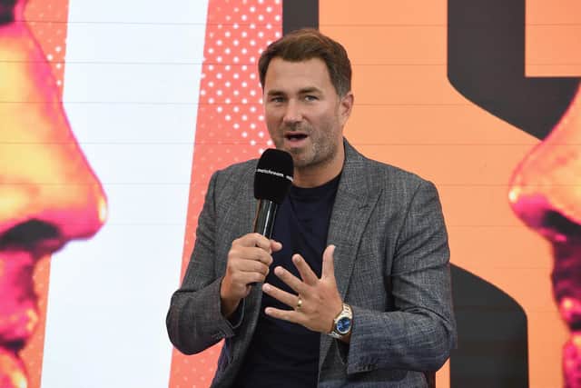 PLANS IN MOTION: Eddie Hearn expects 'news soon' on Josh Warrington's next fight. Picture: Getty Images.
