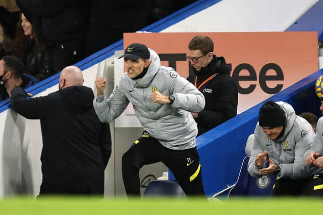 Chelsea boss Thomas Tuchel at Stamford Bridge. Pic: Getty