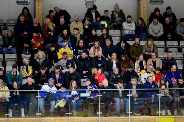 Fans attending Leeds Knightes games at Elland Road ice rink will have to wear face coverings from today (Saturday December 11) as part of new Government guidelines to try and battle the spread of the new omicron Covid variant. Picture James Hardisty.