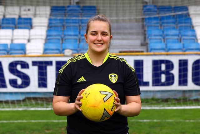Lauren Joyce joined Leeds United from Huddersfield Town this summer. Pic: Varley Pictures.