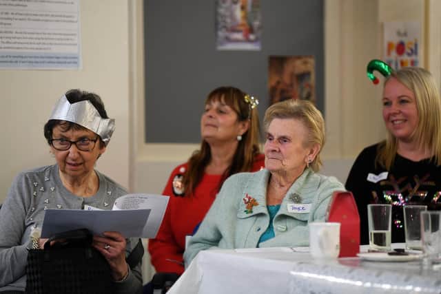 Elderly and frail patients of the York Road Primary Care Network were invited to the Christmas lunch. Picture: Jonathan Gawthorpe