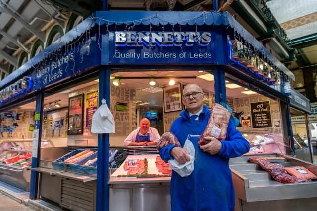 There is still plenty more time to head to one of Leeds' famous butchers and grab yourself a honeyed ham. Pictured: Bennett's Quality Butchers, now located in Morley. Photo: James Hardisty
