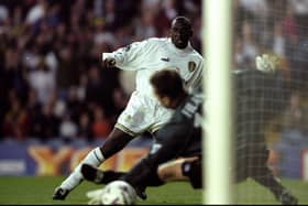 Enjoy these photo memories of Jimmy Floyd-Hasselbaink in action for Leeds United. PIC: Getty