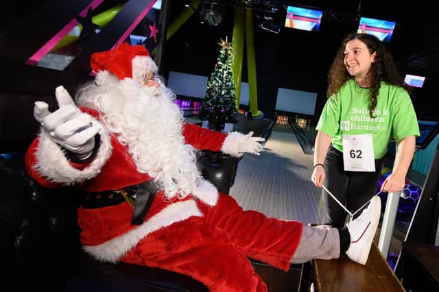 The Race Santa activity will see Hollywood Bowl Leeds team members encouraged to walk, run, swim and cycle the 7,724 mile distance from the North Pole to Hollywood, and back again, all to raise money for Barnardo’s.