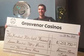Richard, 36, won big at the Leeds casino
cc Grosvenor