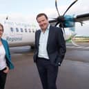 Aer Lingus CEO Lynne Embleton and Emerald Airlines CEO Conor McCarthy