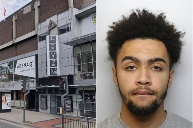 18-year-old Malachi Cooke was given a ten-year sentence at Leeds Crown Court for stabbing two men during separate incidents at Pryzm nightclub.