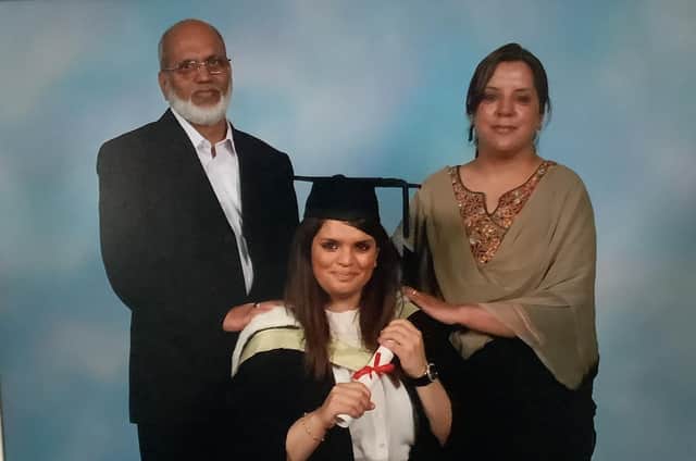 Yasmin and Mohammed Javed pictured with their daughter Fawziyah