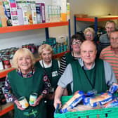 Pictured: Leeds South and East Foodbank volunteers, with John Newbould at the front. Photo: Jonathan Gawthorpe