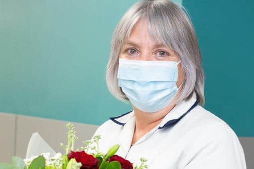 Kathy Coulson on her retirement day
cc LTHT