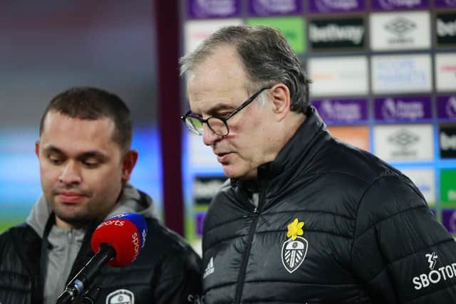 Leeds United head coach Marcelo Bielsa fired back at questions over his Elland Road future. Pic: Getty