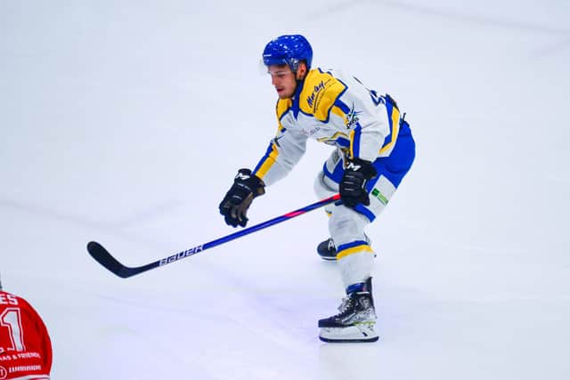 BACK IN THE GAME: Lewis Baldwin has been passed fit to return to action for Leeds Knights in time for Friday night's Autumn Cup Final clash with Swindon Wildcats Picture: James Hardisty
