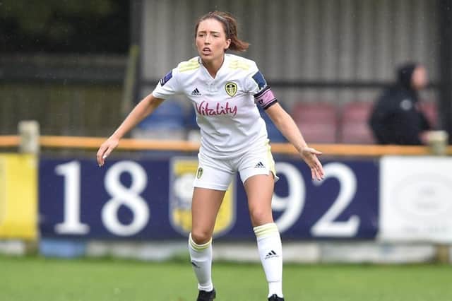 Leeds United Women's captain Catherine Hamill has been busy away from first-team football, coaching girls through the Leeds United Foundation set-up. Picture: courtesy Leeds United.