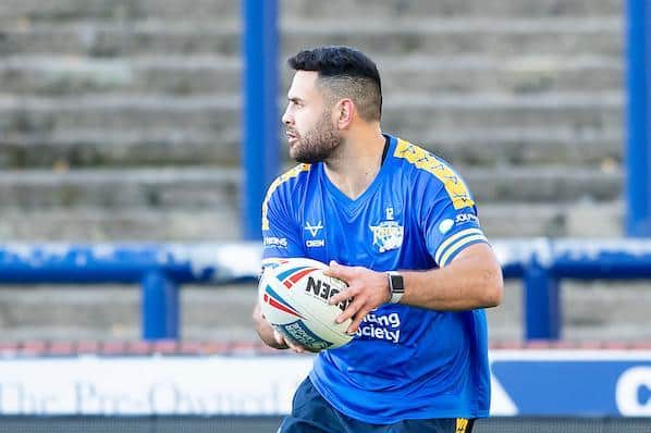 Rhyse Martin in pre-season training with Rhinos. Picture by Allan McKenzie/SWpix.com.