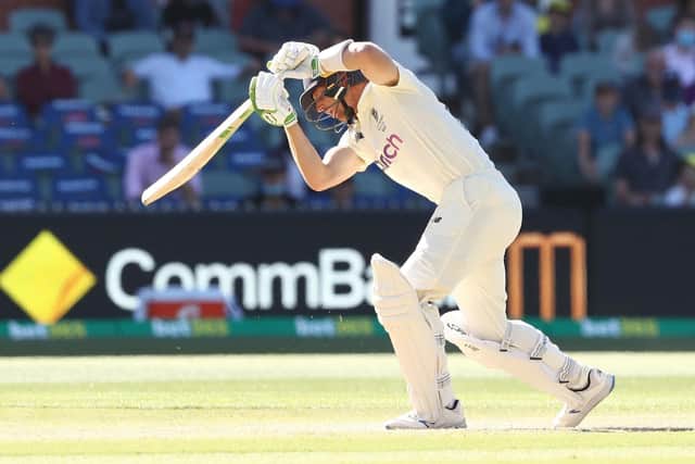 Battler: England's Jos Buttler defies the Australia attack. Pictures: Jason O'Brien/PA