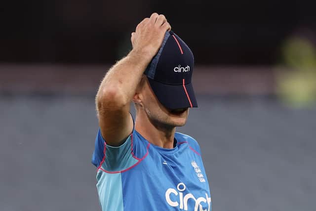 TOUGH TIMES: England's captain Joe Root in Adelaide. Picture: AP/James Elsby