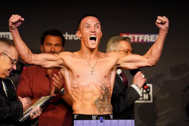 Josh Warrington will be do the guest puck drop ahead of Thursday's Autumn Cup Final second leg at Elland Road ice rink . Picture: Zac Goodwin/PA