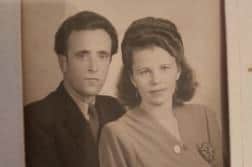 Vladimir Cebenko & Valentina on their wedding day 1949
