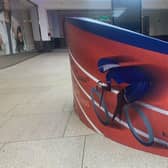 This ‘listening bench’ designed by sporting star and I’m A Celebrity contestant Kadeena Cox has been installed at Trinity Leeds.
