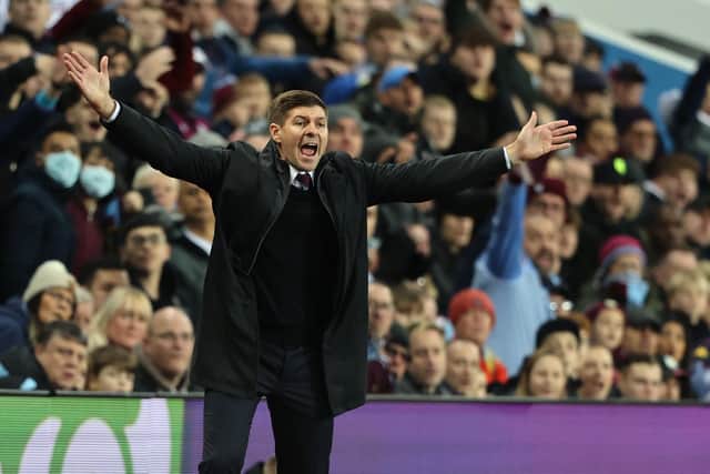 BLOW: For Aston Villa and boss Steven Gerrard, above. Photo by Matthew Ashton - AMA/Getty Images.