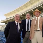 Legends: From left, Brian Close, Ray Illingworth, Geoff Boycott and Fred Trueman.
