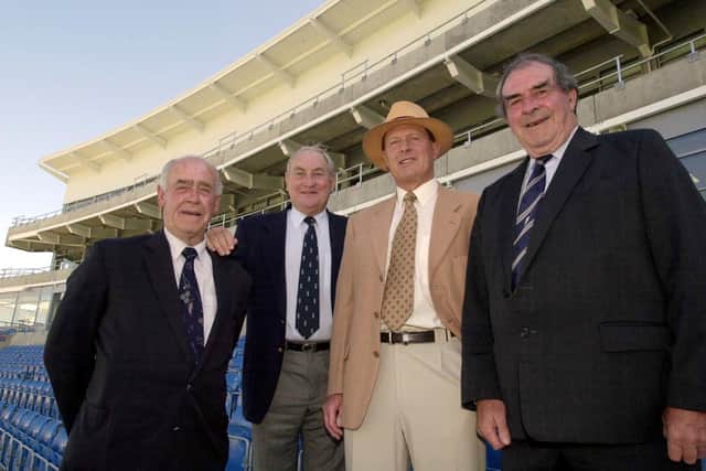 Legends: From left, Brian Close, Ray Illingworth, Geoff Boycott and Fred Trueman.