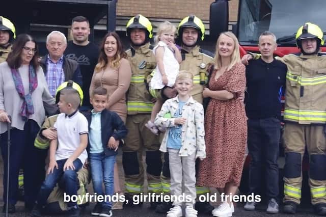 The firefighters set out to remind Yorkshire that "Love is, actually, all around" [Image: South Yorkshire Fire & Rescue]