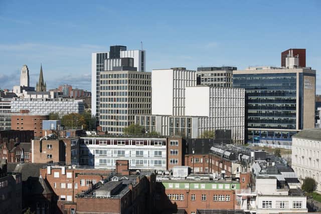 Buildings from the Leeds Beckett and University of Leeds campuses. The establishments have been awarded money from the Office for Students for investment projects.