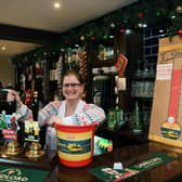 Garforth landlady Jo Heywood has raised more than £11,000 for the Yorkshire Air Ambulance after a series of fundraising efforts this year. She said she couldn't have done it without her team and support from the community. Photo: Jonathan Gawthorpe.