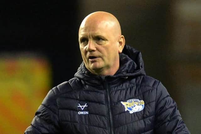 Leeds Rhinos head coach Richard Agar will have competition for places throughout his squad but particularly at full-back for Super League 2022. Picture: Jonathan Gawthorpe/JPIMedia.