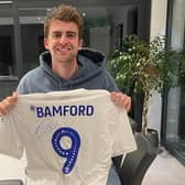 Leeds United striker Patrick Bamford is raffling off his centenary shirt for three charities. Pic: Patrick Bamford JustGiving