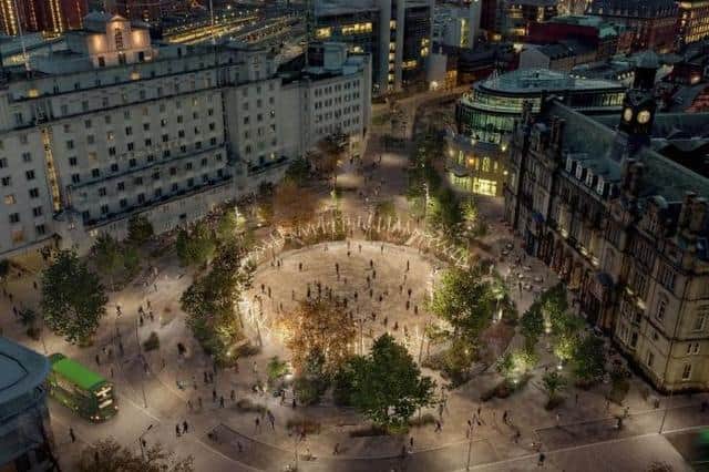 An artist's impression of how a redesigned City Square could look.