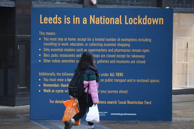 Leeds' third lockdown. Picture: Simon Hulme