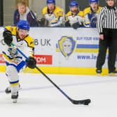 Matty Davies, is priving a hit for Leeds Knights in NIHL National. Picture: Andy Bourke/Podium Prints