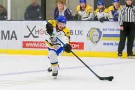 Matty Davies, is priving a hit for Leeds Knights in NIHL National. 

Picture: Andy Bourke/Podium Prints
