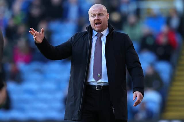 Burnley head coach Sean Dyche. Pic: Alex Livesey.
